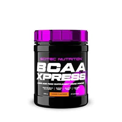 Scitec Nutrition BCAA Xpress, Bebida en polvo de aminoácidos esenciales BCAA con leucina, isoleucina y valina, 280 g, Mango