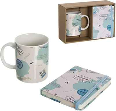 Set de regalo con taza + libreta de viajes Rocking Gifts