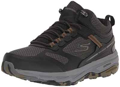 Skechers 220597, Zapatillas Hombre, Cuero sintético Negro, 45 EU