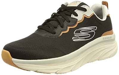 Skechers D'lux Walker, Zapatillas Hombre, Black, 44 EU