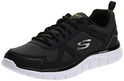 Skechers Flex Advantage Track Bucolo, Zapatillas Hombre, Black, 41 EU