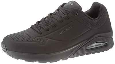 Skechers UNO Stand ON Air, Zapatillas Hombre, Negro BBK Black Durabuck Trim, 45.5 EU