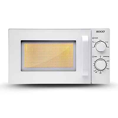 SOGO SS-758 horno microondas Sin Grill, de instalación libre y capacidad 20 Litros, con 5 potencias, 700 Watts, Color blanco