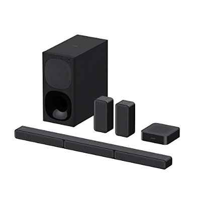 Sony HT-S40R - Barra de Sonido 5.1 (Sistema de Cine en Casa, Altavoces Traseros Inalámbricos, 600 W, Dolby Digital, Bluetooth, Sonido Envolvente), Negro