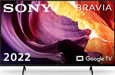 Sony TV 43 pulgadas X80K, 4K HDR, Smart TV (Google), Procesador X1, Dolby Atmos-Vision, Asistente de voz integrado compatible con Alexa, Pantalla Triluminos Pro