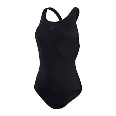 Speedo Bañador Eco Endurance+ Power espalda cruzada Speedo de mujer, negro, 42 (ES 48)