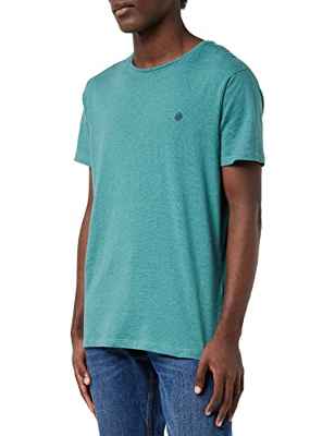 Springfield Camiseta New Microstripe para Hombre, Verde, S