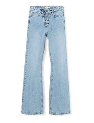 Springfield Pantalón Vaquero Criscross, Azul Medio, 34 para Mujer