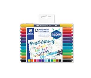 STAEDTLER Design Journey 3004 TB12. Rotuladores para lettering de doble punta 12 rotulares