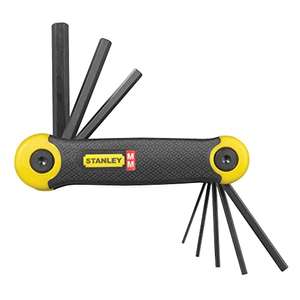 STANLEY 2-69-264, Juego de llaves métricas (8 piezas en estuche plegable)