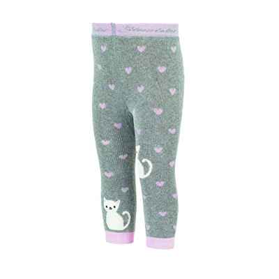 Sterntaler Leggins Katze Leggings, Gris Claro Mel, 74 para Niñas