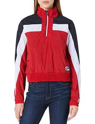 Superdry Dolman Overhead Track, Color Rojo, M para Mujer