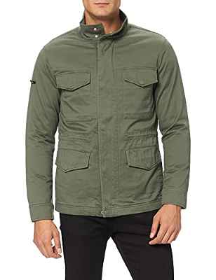 Superdry Studios M65-Chaqueta 3 en 1 Chaqueta, Thyme, L para Hombre