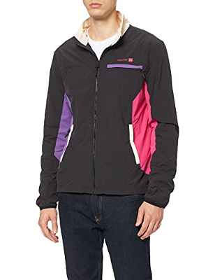 Superdry Train Unisex Woven Jacket Chaqueta, Oatmeal/Negro, L para Hombre