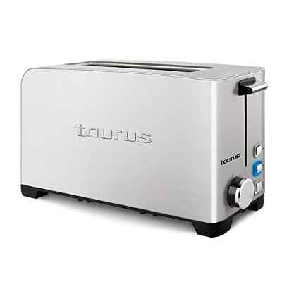 Taurus Mytoast Legend Tostador de una Ranura ancha de 45 mm, 1050 W, Acero Inoxidable, Gris