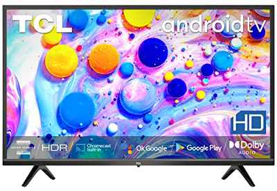 TCL 32S5209 - Smart TV de 32" HD con Android TV, HDR, Micro Dimming, Dolby Audio, Google Assistant, Chromecast, Google Home, Slim Design