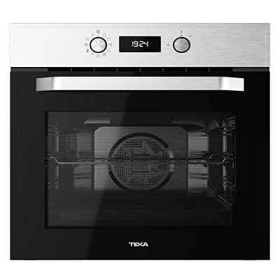 Teka HCB 6535 P Horno Multifunción Pirolítico de 60 cm | Sistema de Limpieza Hydroclean Pro automático | Acero Inoxidable | 59.5 x 59.5 x 53.7+22 cm | Eficiencia Energética, Normal