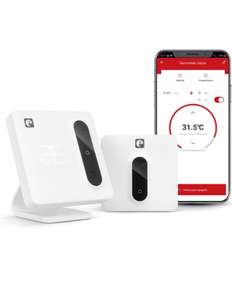 Termostato WiFi Inteligente para Caldera y Calefacción, Medidor Consumo, Control táctil, Detección Ventanas Abiertas, Control App y Voz