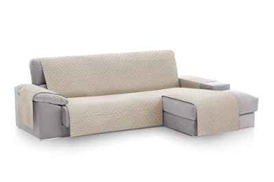 Textilhome - Funda Cubre Sofá Chaise Longue Adele, Protector para Sofás Acolchado Brazo Derecho. Tamaño -200cm. (Visto DE Frente)