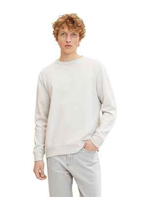 TOM TAILOR Hombre Sudadera básica 1032916, 29767 - Rough Grey, S