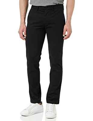 Tommy Hilfiger Bleecker Chino 1985 Pima Cotton, Hombre, Negro, 31W / 36L