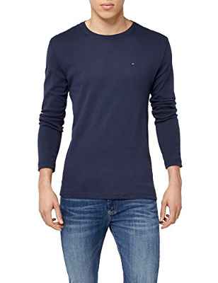 Tommy Hilfiger Original Rib Camisa, Azul (Black Iris 002), X-Large para Hombre