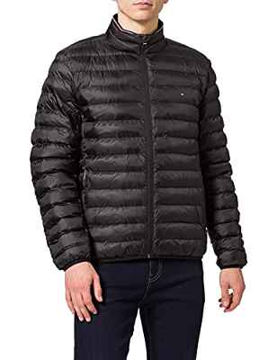 Tommy Hilfiger Packable Circular Jacket, Chaqueta para Hombre, Negro (Black), XXL