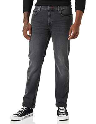 Tommy Hilfiger Straight Denton Str Grey Jeans, Gris Zake, 29W/32L para Hombre