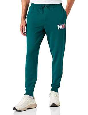 Tommy Hilfiger TJM Slim Essential Graphic Pant Pantalones de Punto, Dark Turf Green, XXL para Hombre