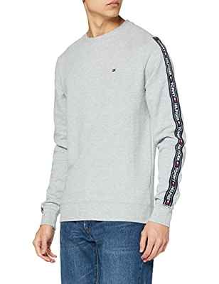 Tommy Hilfiger Track Top LS HWK Sudadera, Gris (Grey Heather 004), Medium para Hombre