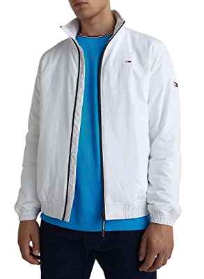 Tommy Jeans Denton TH Flex Satin Gmd Chaquetas Acolchadas, Blanco, L para Hombre