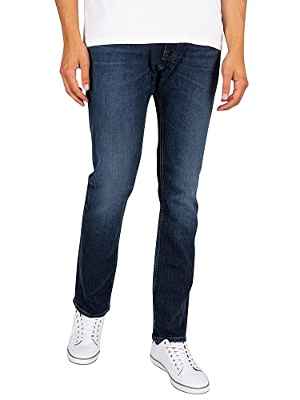 Tommy Jeans DM0DM13667 Pantalones, Denim Black, 33W / 32L para Hombre