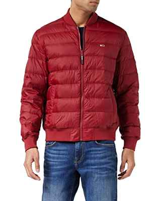 Tommy Jeans TJM Light Down Bomber Jacket Chaquetas, Bing Cherry, L para Hombre