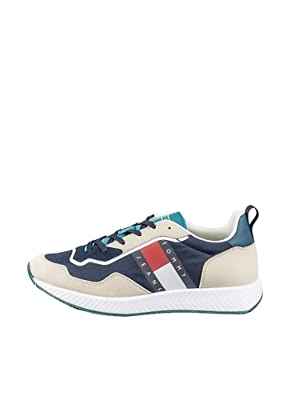 TOMMY JEANS Track Cleat, Zapatillas Hombre, Twilight Navy, 42 EU