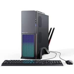 Torre PC - Ordenador de sobremesa Fijo 16GB RAM 512GB SSD Intel Core i7-4765t procesador con 2.4G/5G/6G WiFi6E Bluetooth 5.3 Lámparas RGB