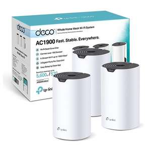 TP-Link Deco S1900 (3-Pack) - Mesh Wi-Fi AC1900, Cobertura de hasta 520 m²