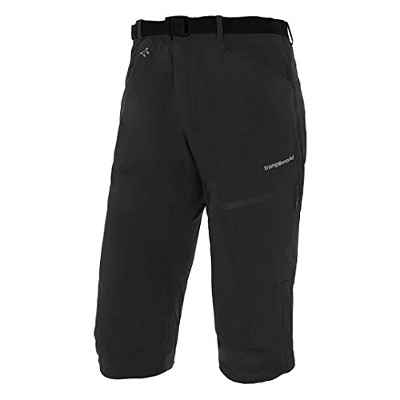 TRANGO Pant. Pirata QUERALT Pantalón Deportivo, Negro, XL para Hombre