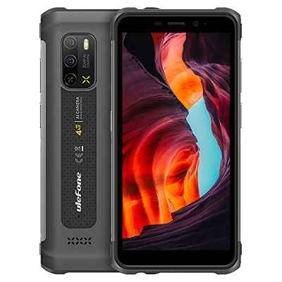 Ulefone Armor X10 Pro Móvil Resistente, Cámara Submarina 20MP, Helio P22 4GB+64GB, 5.45" IP68 Teléfono Robusto Impermeable Antigolpes Android 11, Ranura para 3 Tarjetas, Desbloqueo Facial NFC Grau