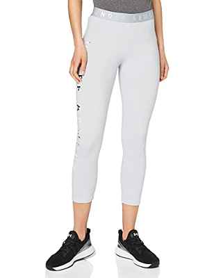 Under Armour Favorite Crop Floral Graphic Capri, Mujer, Gris (Mod Gray Medium Heather/Onyx White 011), M