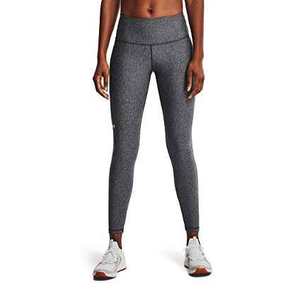 Under Armour HG Armour HiRise Leg Legging Deportivo, Mujer, Gris (Charcoal Light Heather/White), M