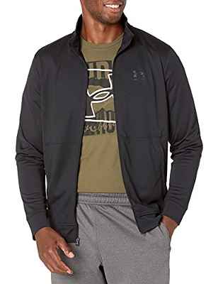 Under Armour Men's Pique Track Jacket Camisa, Hombre, Negro/Negro (001), L