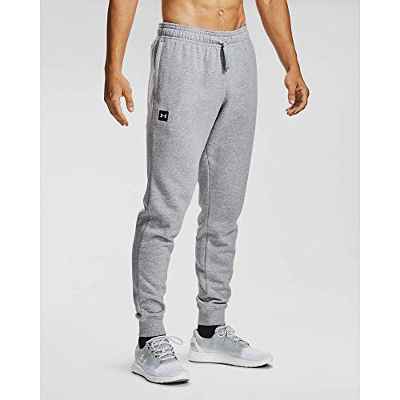 Under Armour Rival Fleece Pantalón de chándal, Hombre, Gris, M