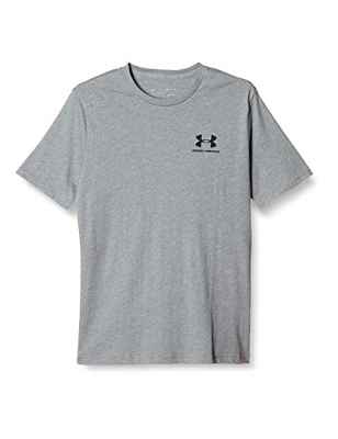 Under Armour Sportstyle Left Chest Camiseta, Hombre, (Steel Light Heather/Black (036), L