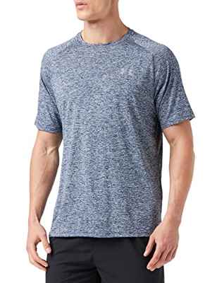 Under Armour Tech 2.0 Shortsleeve, Camiseta Hombre, Azul (Academy / Steel) , XL