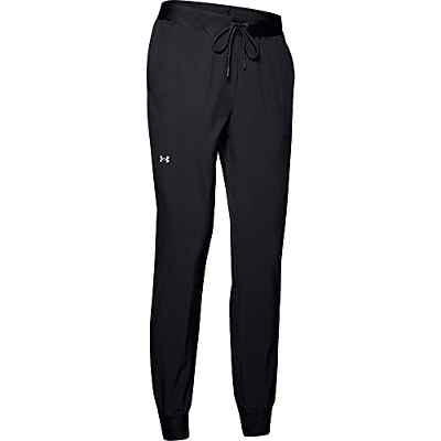 Under Armour UA Armour Sport Woven Pant Pantalón De Deporte, Pantalón De Mujer Con Pernera Ancha Mujer Negro XS