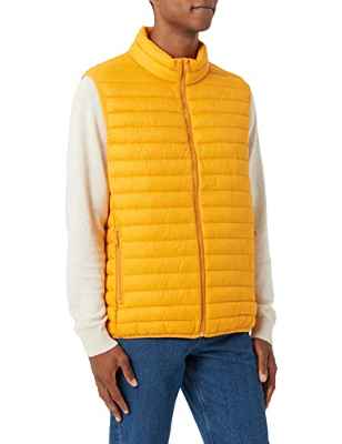 United Colors of Benetton Chaleco 2BA2UJ001, Amarillo 3C7, M para Hombre