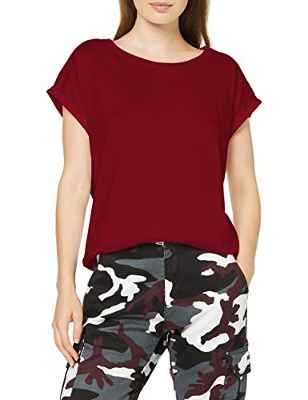 URBAN CLASSICS Camiseta Mujer De Mangas Cortas, Camiseta Con Cuello De Corte Ancho, En Distintos Colores Y Tallas Xs - 5Xl