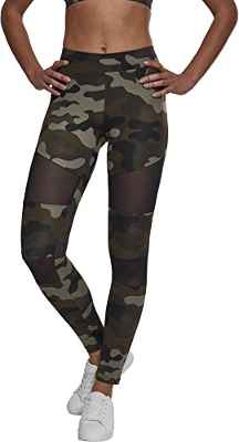 Urban Classics Ladies Camo Tech Mesh Leggings, Camuflaje/Negro, XS para Mujer