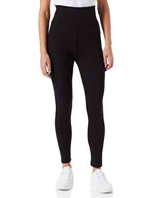 Urban Classics Ladies High Waist Jersey Leggings, Leggings Mujer, Negro (Black 00007), 42 (Talla del fabricante: Large)