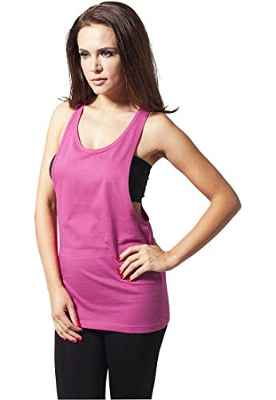 Urban Classics Ladies Loose Tanktop, Camiseta De Deporte Mujer, Rosa (fuchsia), M